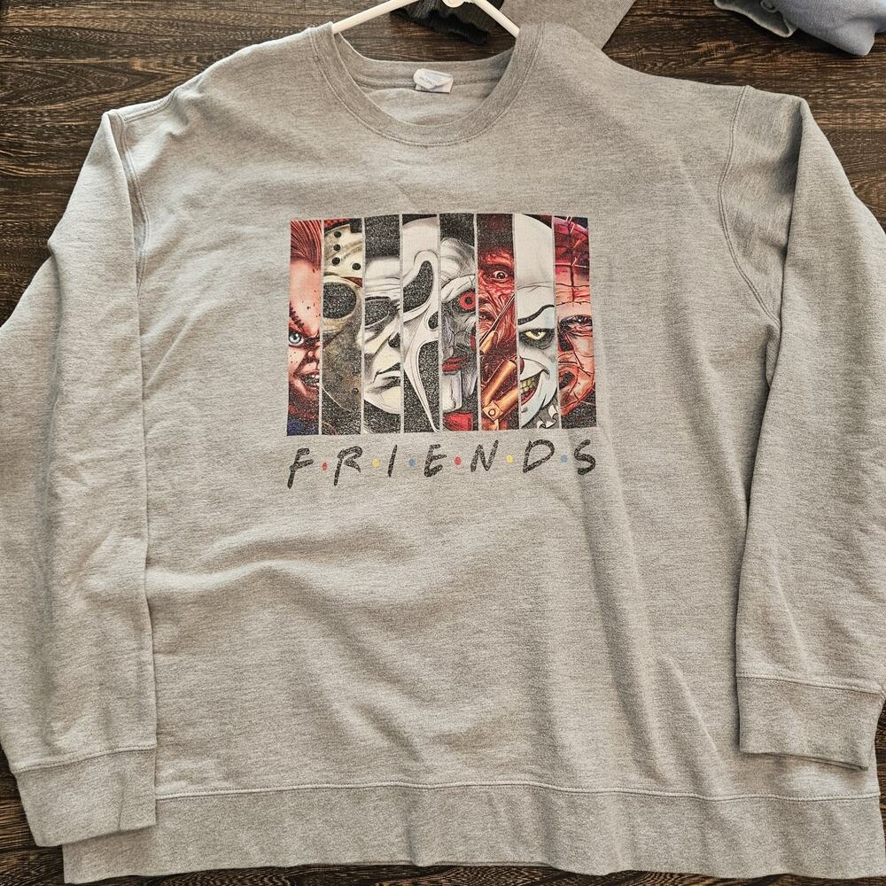 Vintage Friends TV Show Halloween Monster Pullover Crewneck Sweater 2XL XXL